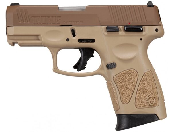 Taurus G3C Compact Pistol - Tan / Coyote | 9mm | 3.2" Barrel | 10rd | MA Compliant